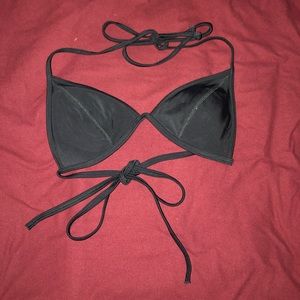 PINK Size AA/A black triangle bikini top